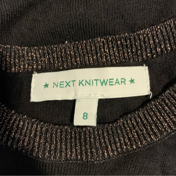 Ugly Christmas Sweater Winner | Black & Metallic & Rhinestone | Size 8 - Picture 5 of 9